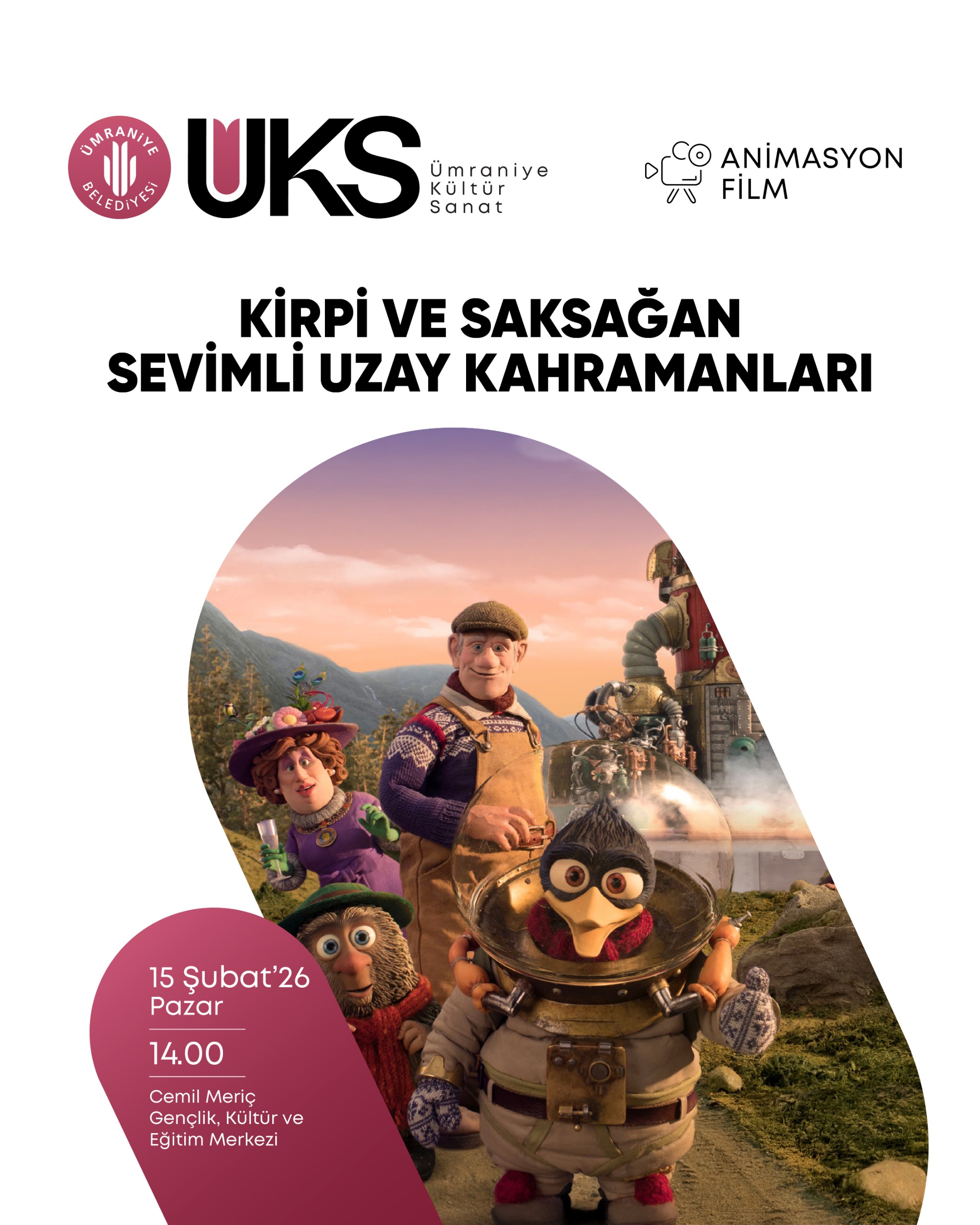 Kirpi ve Saksağan Sevimli Uzay Kahramanları